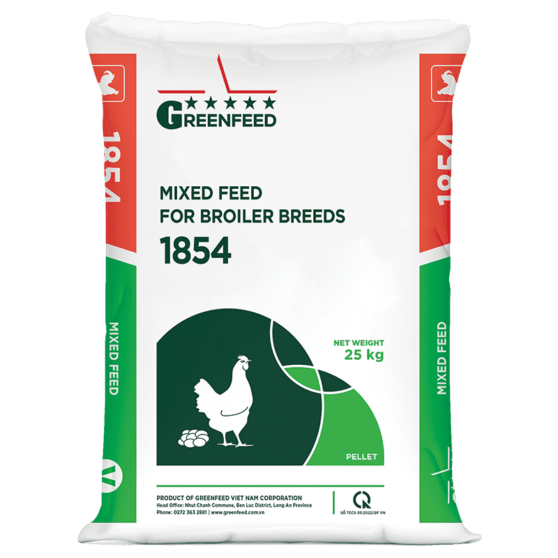 Mixed feed for broiler breeds (1854)