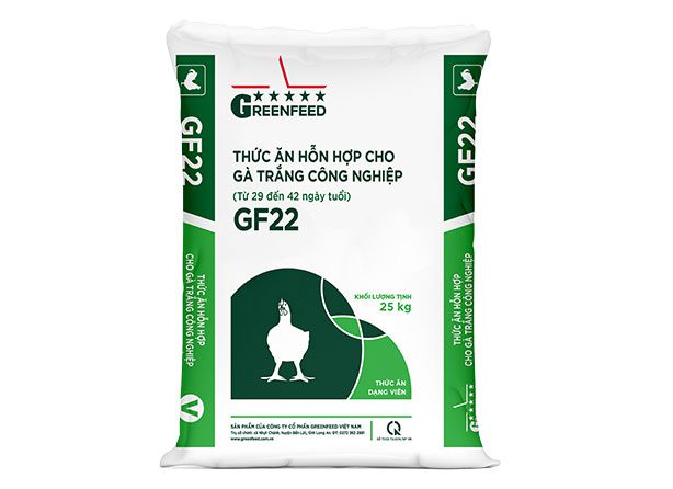 Thức ăn hỗn hợp cho gà trắng công nghiệp (GF22)